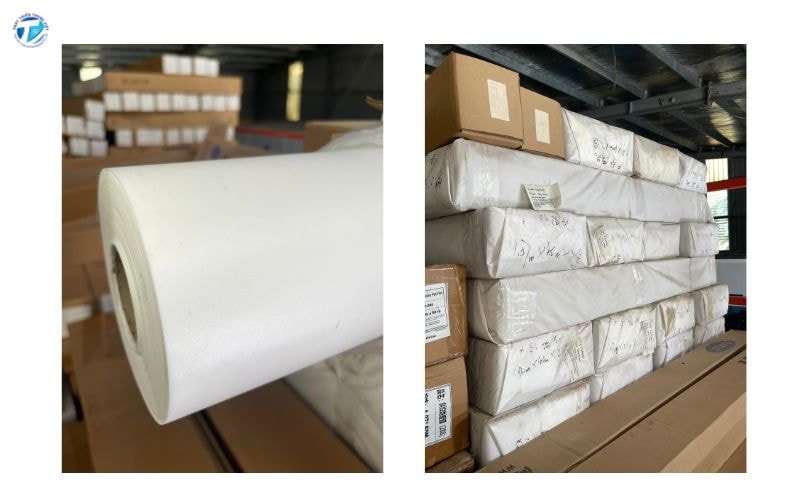 Quan sát độ trắng và khả năng xuyên sáng của lụa in phun